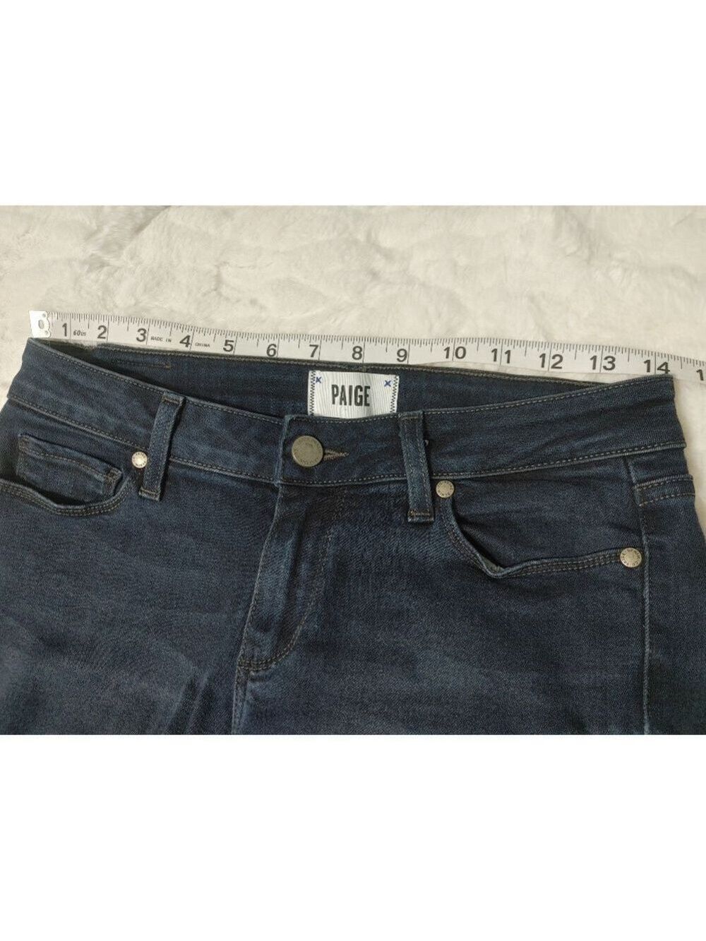 Women's PAIGE Dark Blue Verdugo Ultra Skinny Davis Ankle Jeans Size 28 - Picture 7 of 11